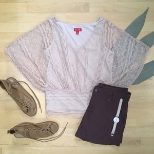 Blush Lace Dolman / Batwing